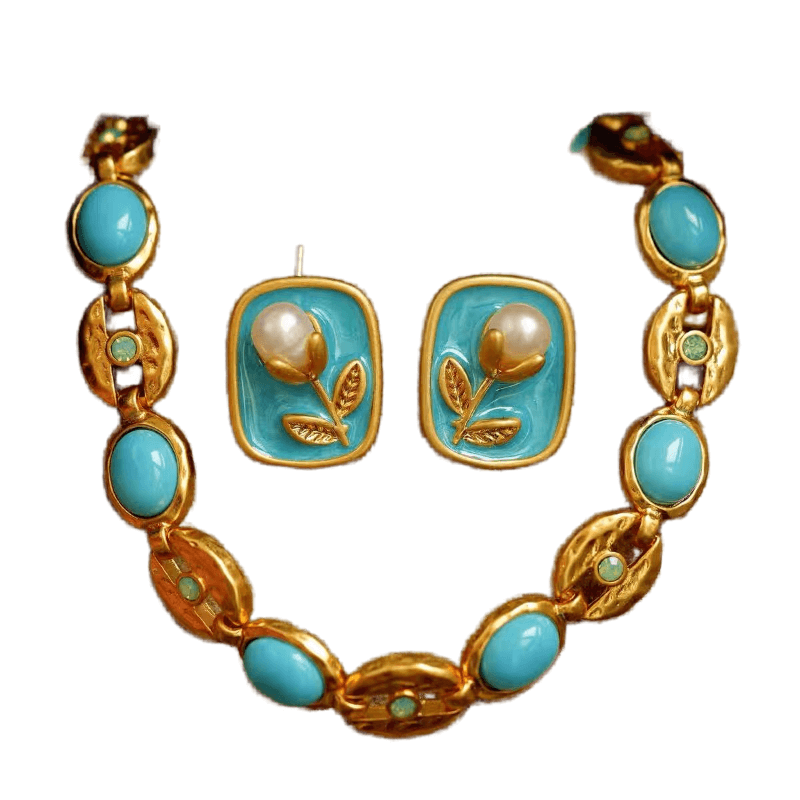 Turquoise Inner Peace - Auspicious Three Piece Set