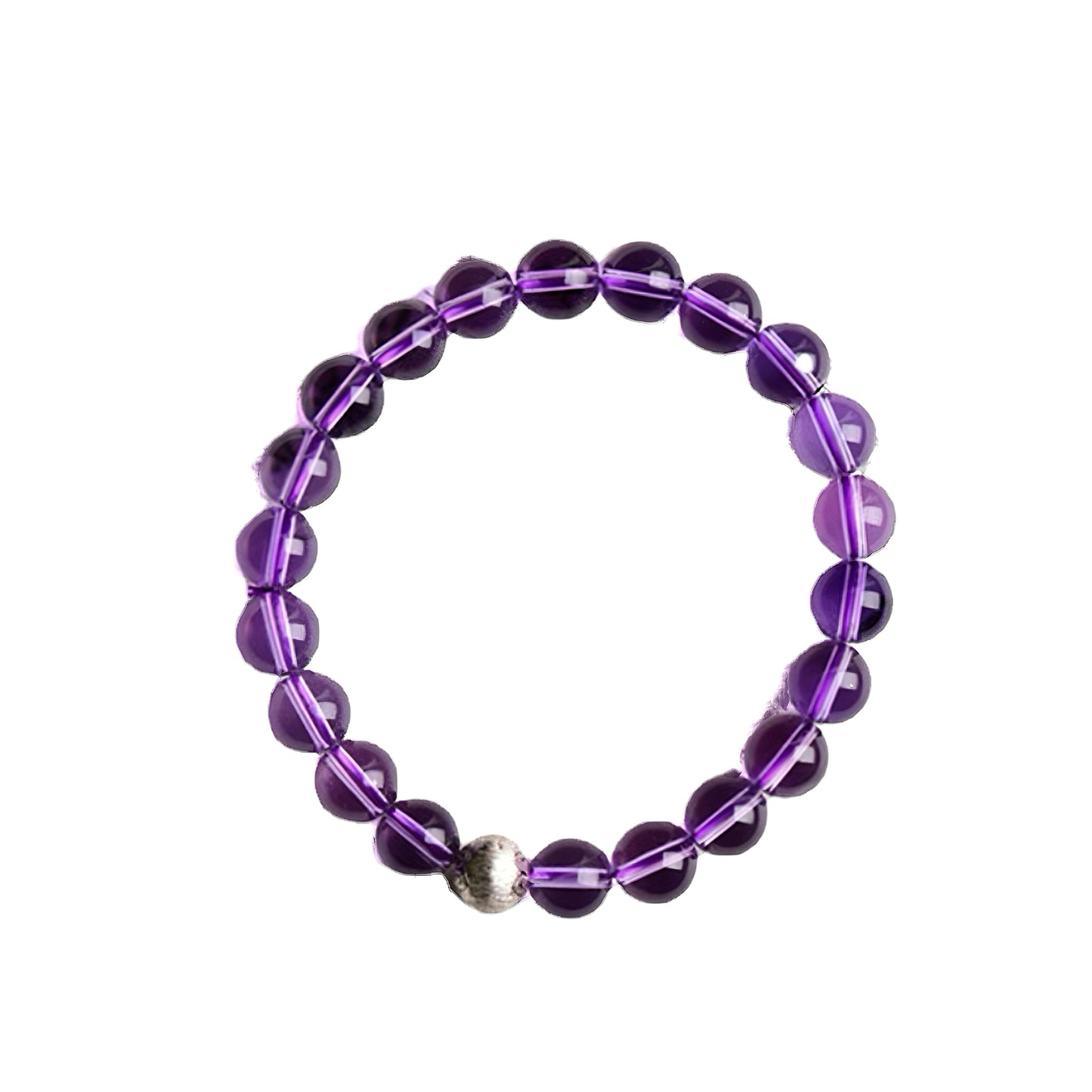 Amethyst Bracelet-Clam•Intuition•Intelligence•Health