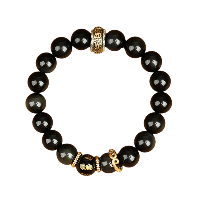 Black Myth Wukong Black Stone Bracelet - Wisdom · Breakthrough