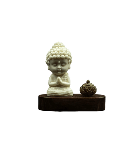 Ivory Nut Mini Buddha Car Aroma Diffuser - Peace & Protection