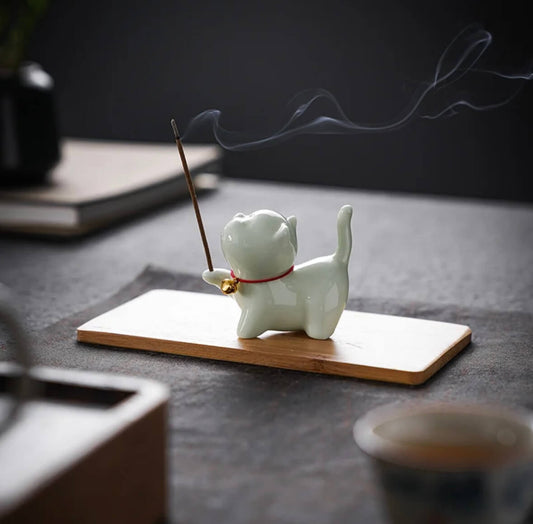 Little Kitten Ceramic Incense stick - Healing & Warmth in Life