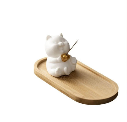 Little Kitten Ceramic Incense stick - Healing & Warmth in Life