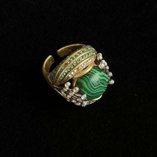 Malachite Vintage Ring - Energy · Prosperity