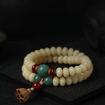 Mount Putuo Natural White Bodhi Seed Luck Bracelet