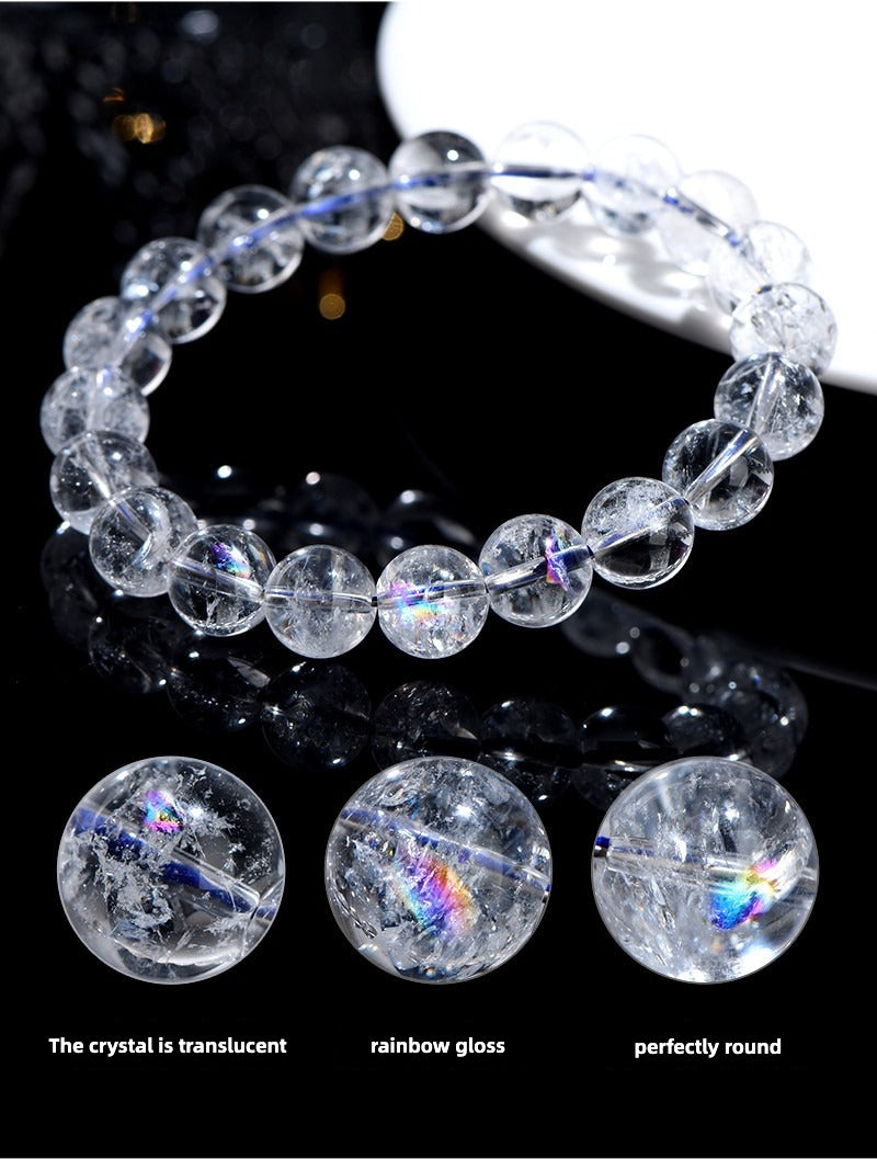 Natural Himalayan White Crystal Protection Healing Bracelet