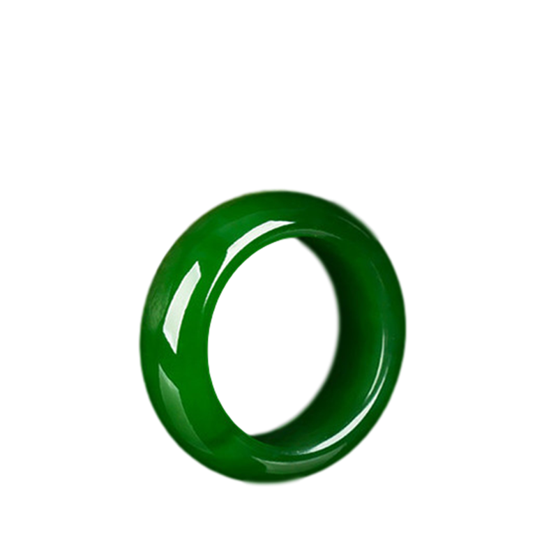 Natural Jade Prosperity Abundance Ring