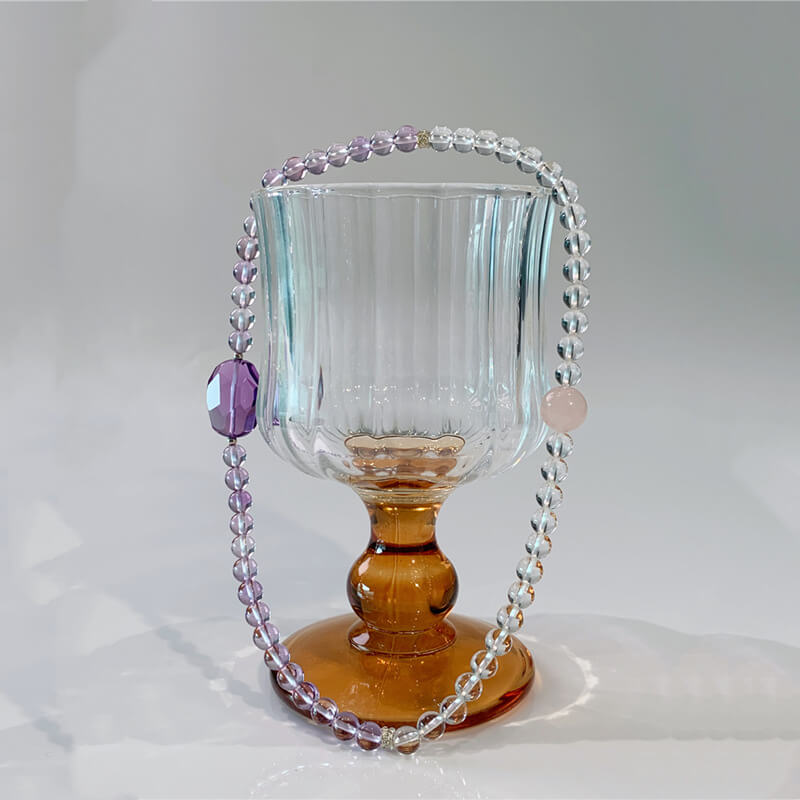 Natural Amethyst Clear Quartz Designs Fashion Bracelet-Calm•Wise•Focused