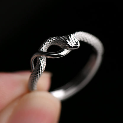 925 Sterling Silver Year Of The Snake Luck & Protection Ring