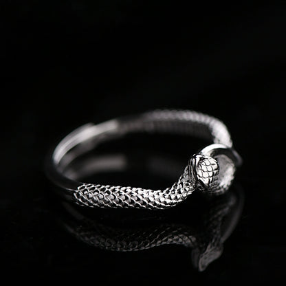 925 Sterling Silver Year Of The Snake Luck & Protection Ring