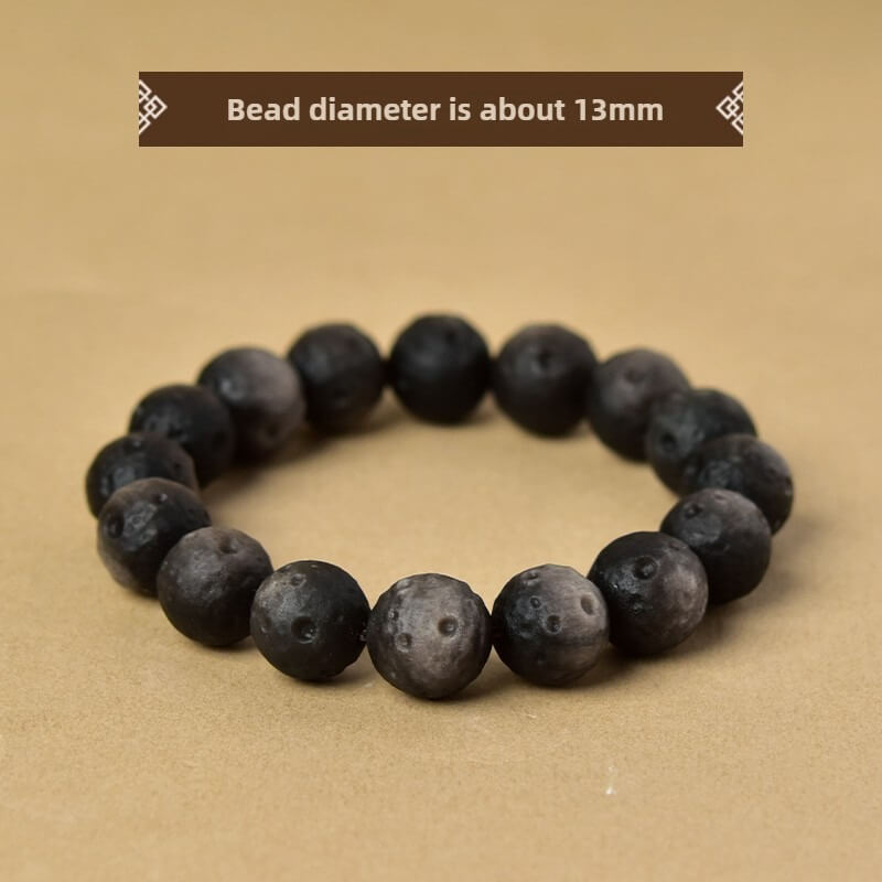 Silver Obsidian Meteorite Protection Bracelet