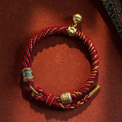 Six-Word Mantra Vajra Knot Bracelet - Spiritual Practice · Inner Peace