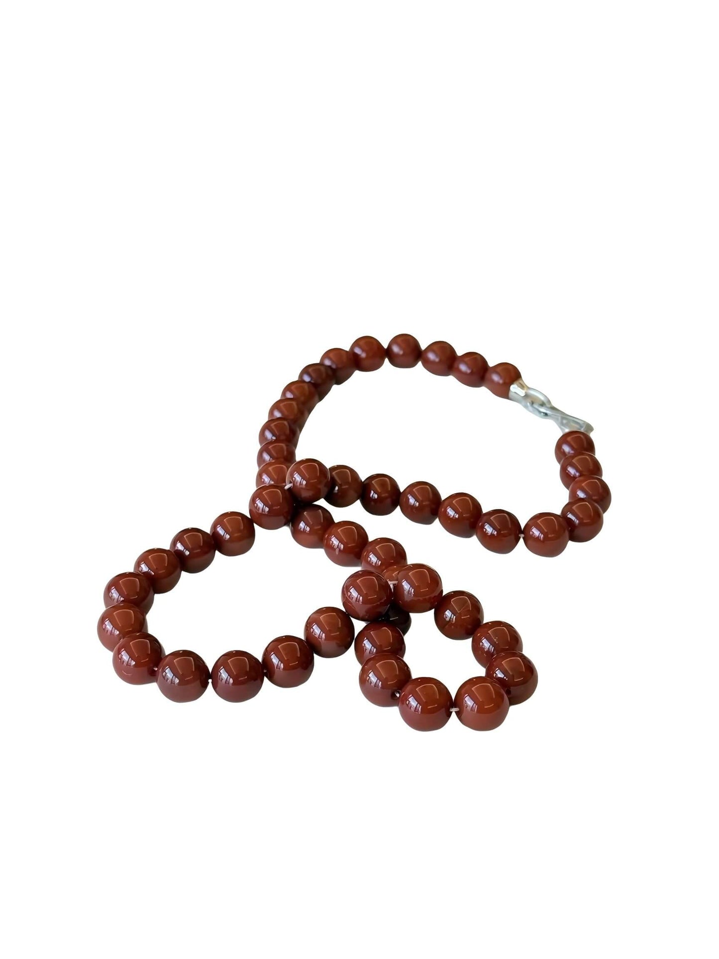 Collier de bénédiction en agate rouge du Sud - Énergie équilibrée • Courage • Paix