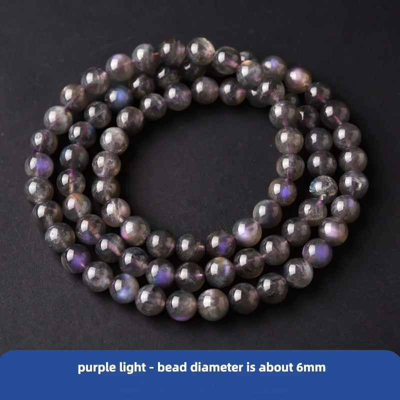 Super Luminous Multi-Layer Moonstone Bracelet for Prosperity and Healing