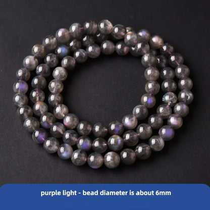 Super Luminous Multi-Layer Moonstone Bracelet for Prosperity and Healing