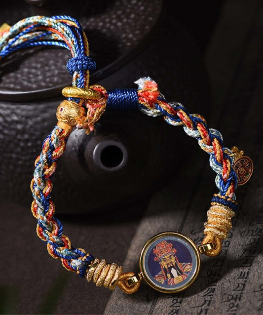 Tibetan Hand-Woven Dragon five Wealth Bracelet