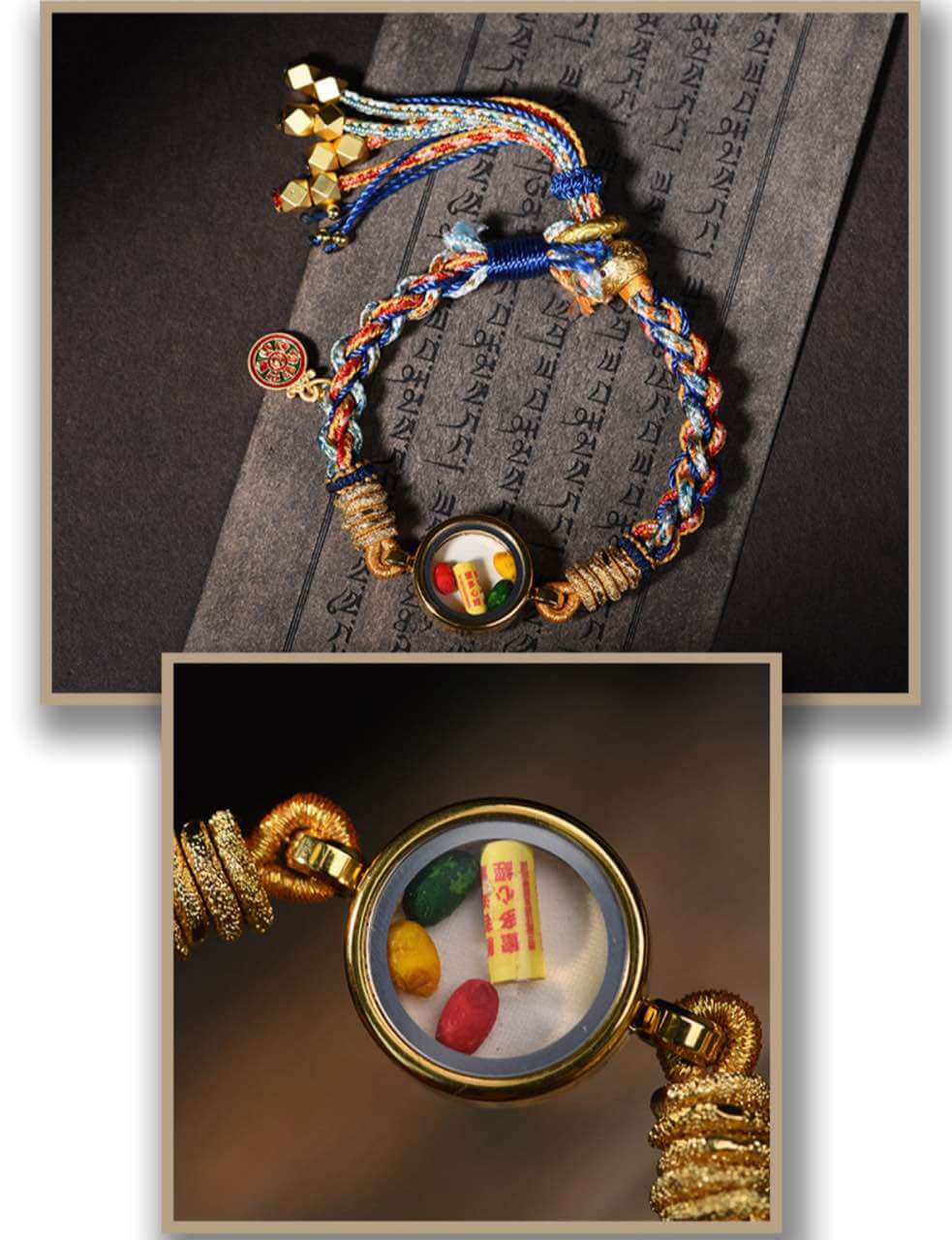 Tibetan Hand-Woven Dragon five Wealth Bracelet