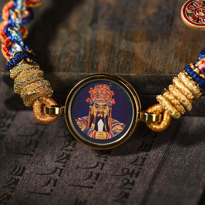 Tibetan Hand-Woven Dragon five Wealth Bracelet