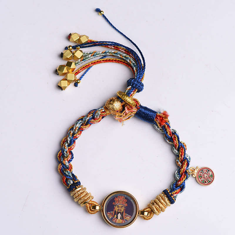 Tibetan Hand-Woven Dragon five Wealth Bracelet