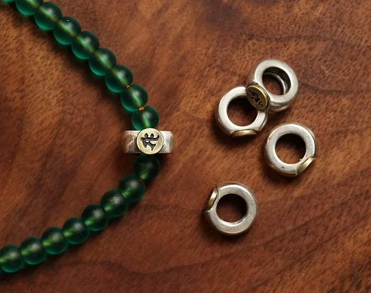 Tibetan 108 Beads Handmade Green Glass Green Tara Buddha Prayer Mala Spiritual Practice Bracelet