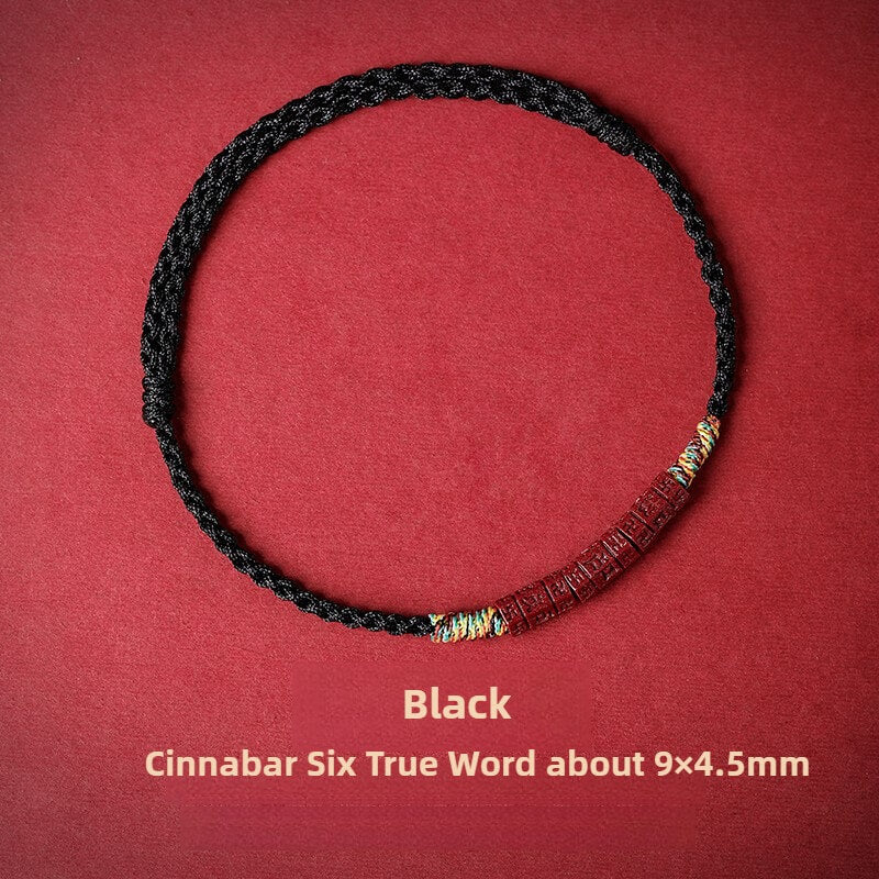 Tibetan Buddhist Handmade Mani Mantra Lucky Red String Bracelet