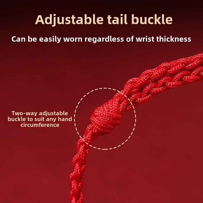 Tibetan Buddhist Handmade Mani Mantra Lucky Red String Bracelet