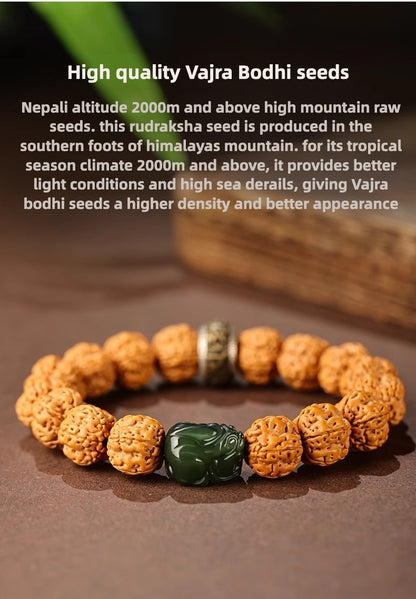 Vajra Bodhi Om Mani Padme Hum Buddhist beads fortune Pixiu bracelet