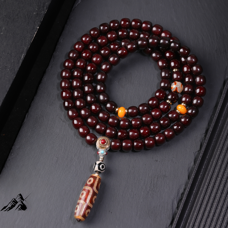 Zen Healing 108 Bodhi Seed Mala Wisdom Bracelet