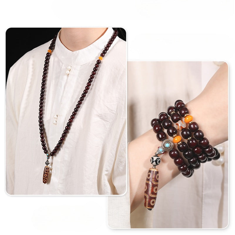 Zen Healing 108 Bodhi Seed Mala Wisdom Bracelet