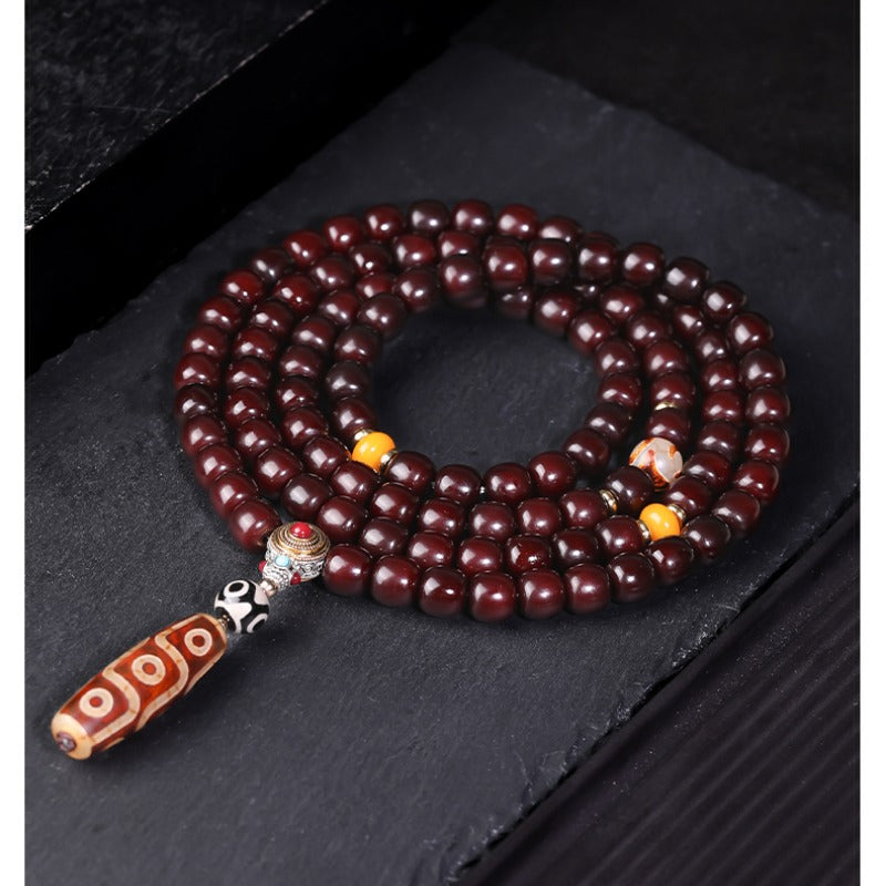 Zen Healing 108 Bodhi Seed Mala Wisdom Bracelet