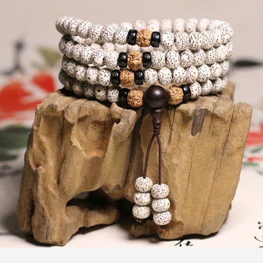 Zen Healing 108 Mala Beads Star Moon Bodhi Multi Wrap Protection Bracelet