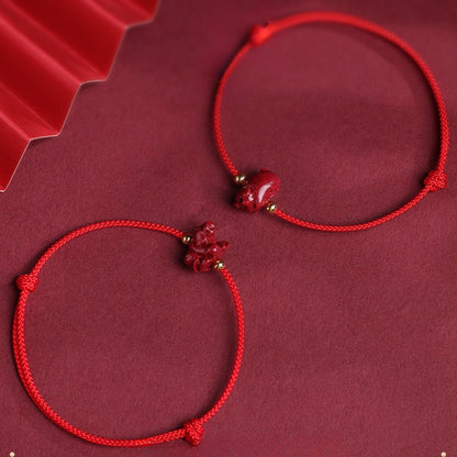 Zen Healing 2025 year of the chinese zodiac Cinnabar Protection Red String Bracelet