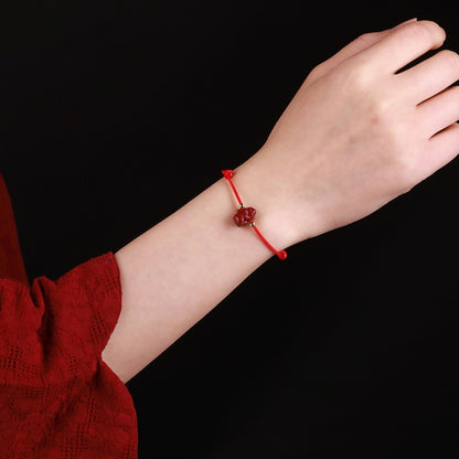 Zen Healing 2025 year of the chinese zodiac Cinnabar Protection Red String Bracelet