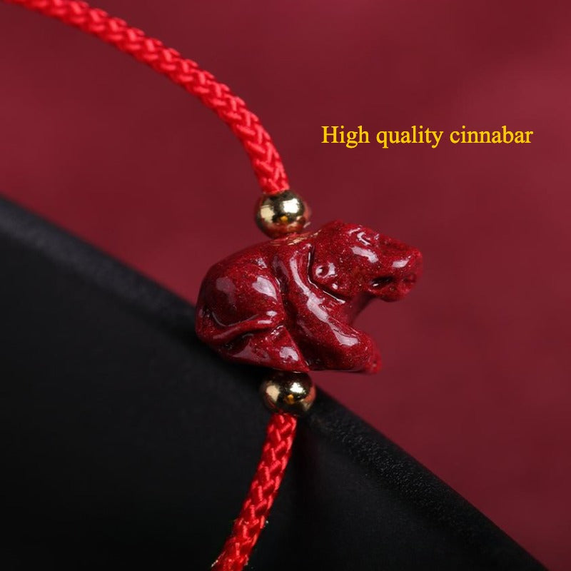 Zen Healing 2025 year of the chinese zodiac Cinnabar Protection Red String Bracelet