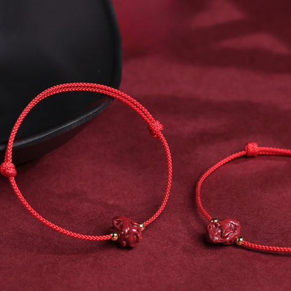 Zen Healing 2025 year of the chinese zodiac Cinnabar Protection Red String Bracelet