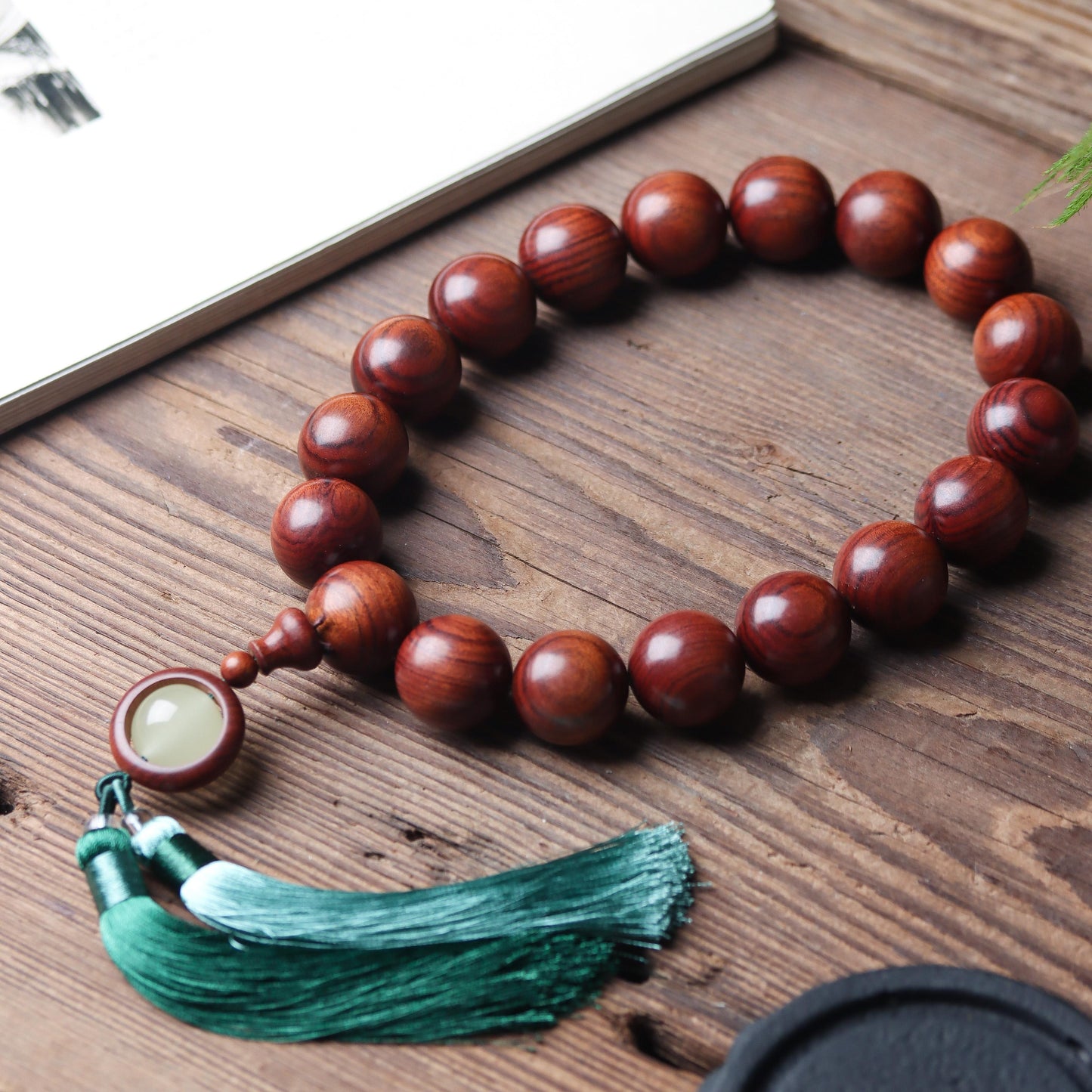 Zen Healing 25mm Rosewood Buddha Calm Bracelet