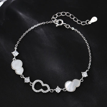 Zen Healing 925 Silver Charm Luck Gourd Bracelet