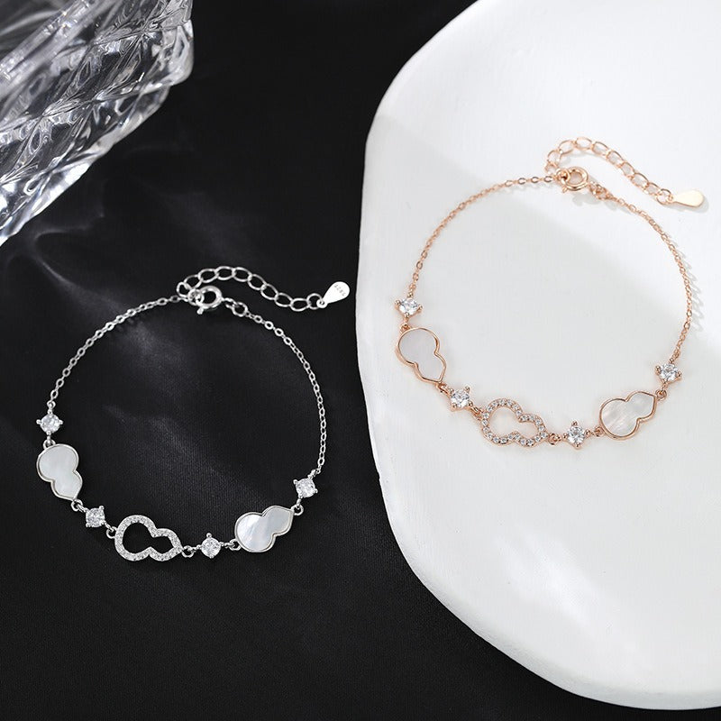 Zen Healing 925 Silver Charm Luck Gourd Bracelet