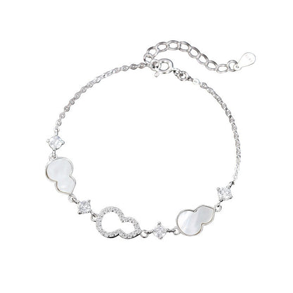 Zen Healing 925 Silver Charm Luck Gourd Bracelet