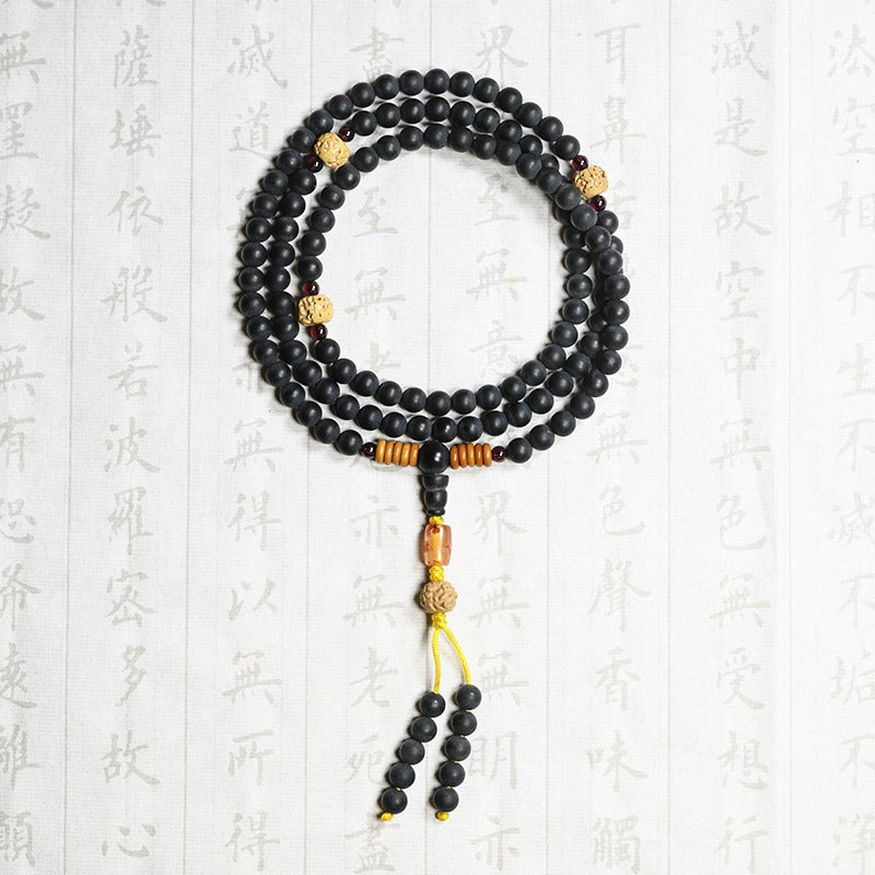 Zen Healing Amber 108 Agate Mala Beads Healing Bracelet