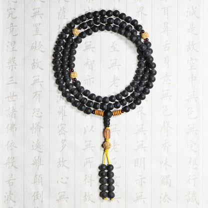 Zen Healing Amber 108 Agate Mala Beads Healing Bracelet