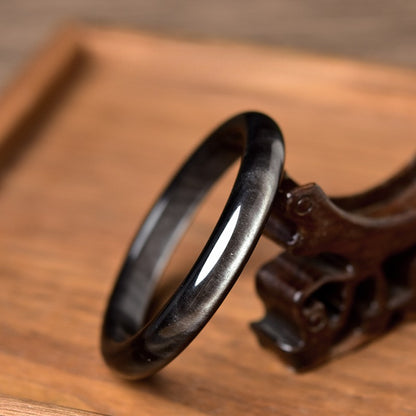 Zen Healing Black Obsidian Protection Bracelet Bangle