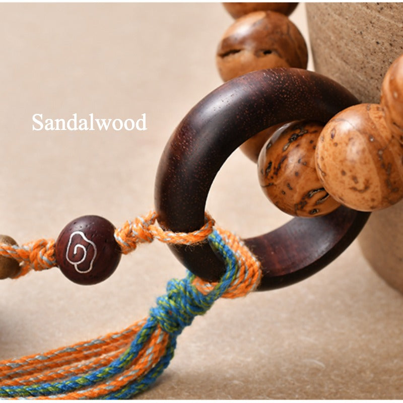 Zen Healing Bodhi Seed Wisdom Harmony Wrist Mala Lotus Bracelet