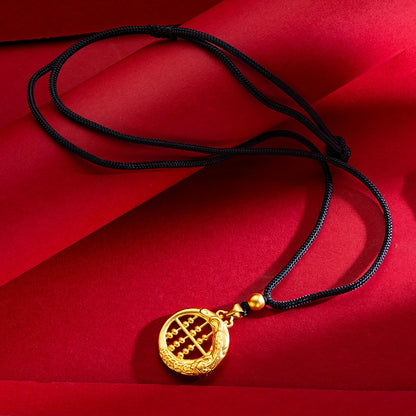 Zen Healing Brass PiXiu Wealth Necklace