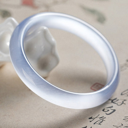 Zen Healing Cat's Eye Spiritual Awareness Cuff Bangle