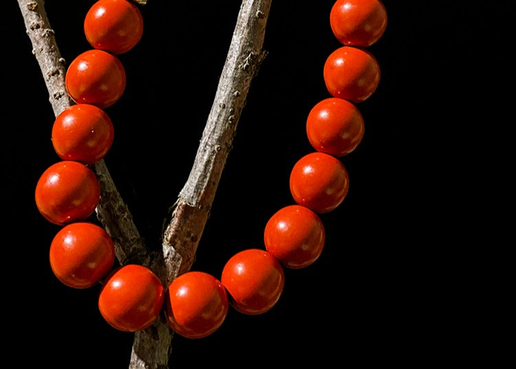 Zen Healing Cinnabar Beads Leopard Prosperity Bracelet