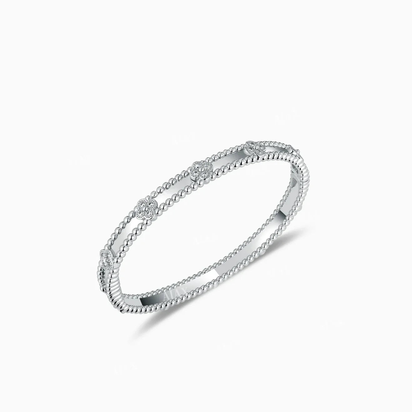 Zen Healing 18K gold-plated Clover Bracelet Luxury Cubic Zircon Diamond