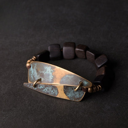 Zen Healing Copper Ebony Wealth Peace Bracelet