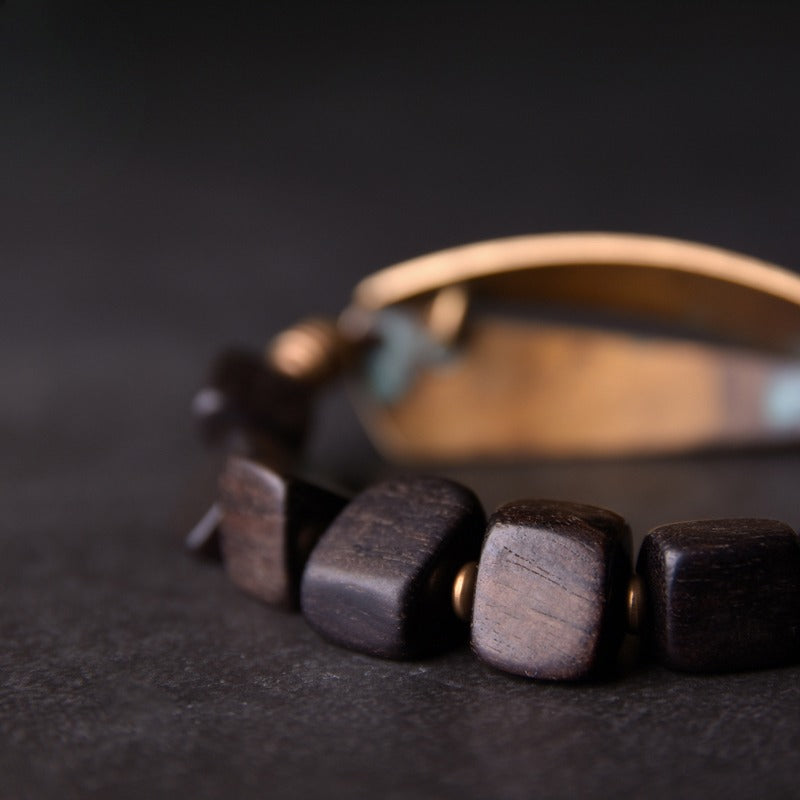 Zen Healing Copper Ebony Wealth Peace Bracelet