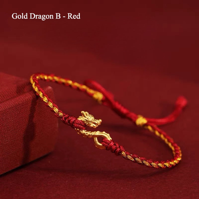 Zen Healing Dragon Protection Red String Bracelet