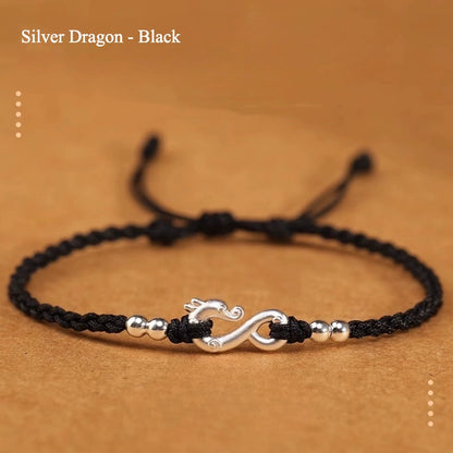 Zen Healing Dragon Protection Red String Bracelet